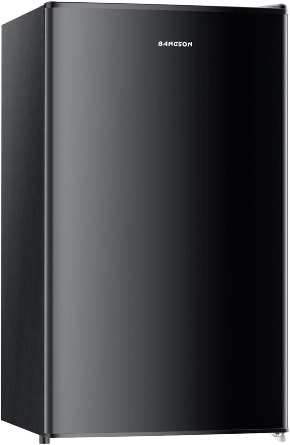 BANGSON Mini Fridge with Freezer, 3.2Cu.Ft, Single Door Small Refrigerator, Energy-efficient, Low Noise, Mini fridge for Bedroom Dorm and Office, Black