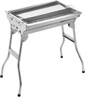 Portable Charcoal Grill Stainless Steel Barbecue Charcoal Grill Outdoor Indoor Portable Folding Rack Household Cooking BBQ Grill for Outdoor