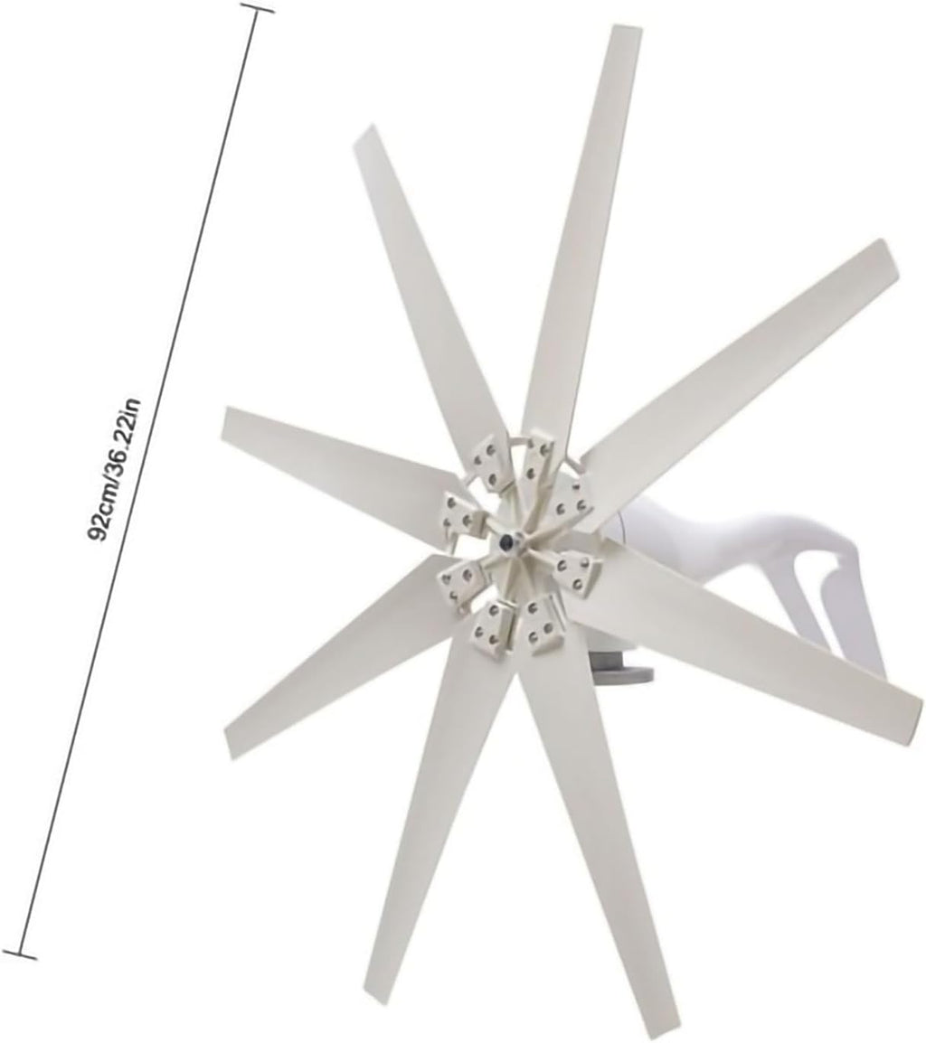 3000W 12V Wind Turbine Generator, 8-Blade Wind Turbine Kit With Controller, Windmill Generator Kit For Home, Farm, RVs, Boats(24v)