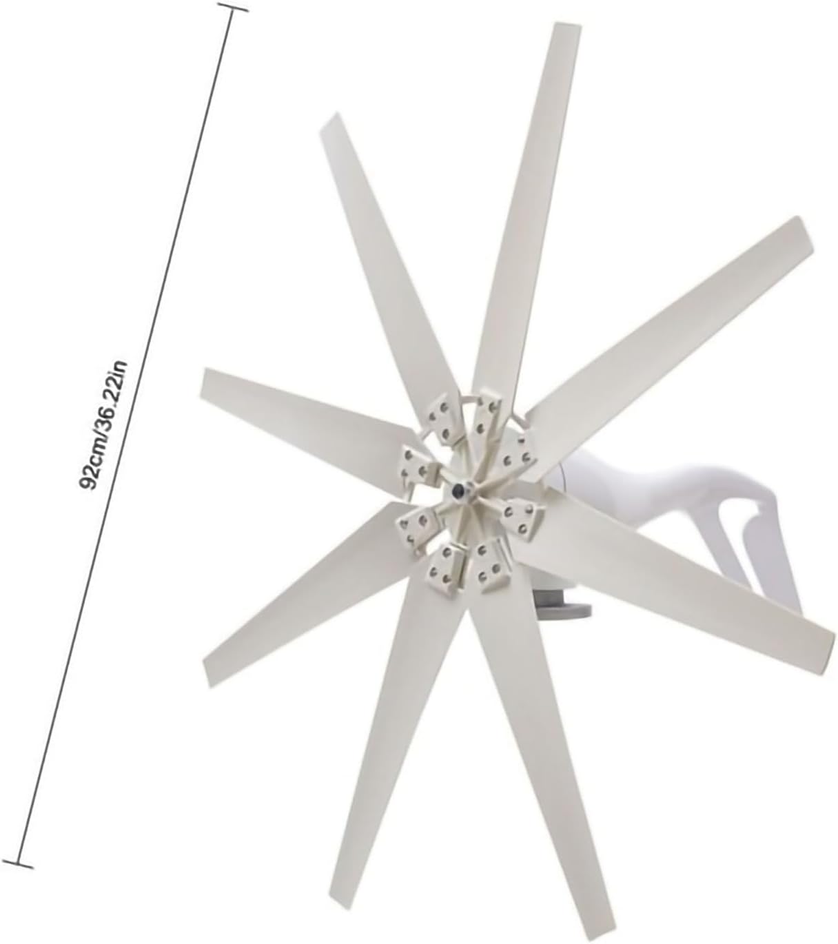 3000W 12V Wind Turbine Generator, 8-Blade Wind Turbine Kit With Controller, Windmill Generator Kit For Home, Farm, RVs, Boats(24v)
