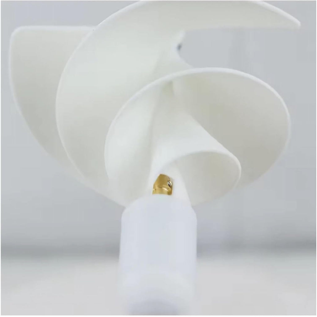 10W Micro Spiral Wind Turbine Generator Archimedes Rose Breeze Start Model For Home & Small Farm Silent Permanent Magnet Spiral Design(12v-2pcs)