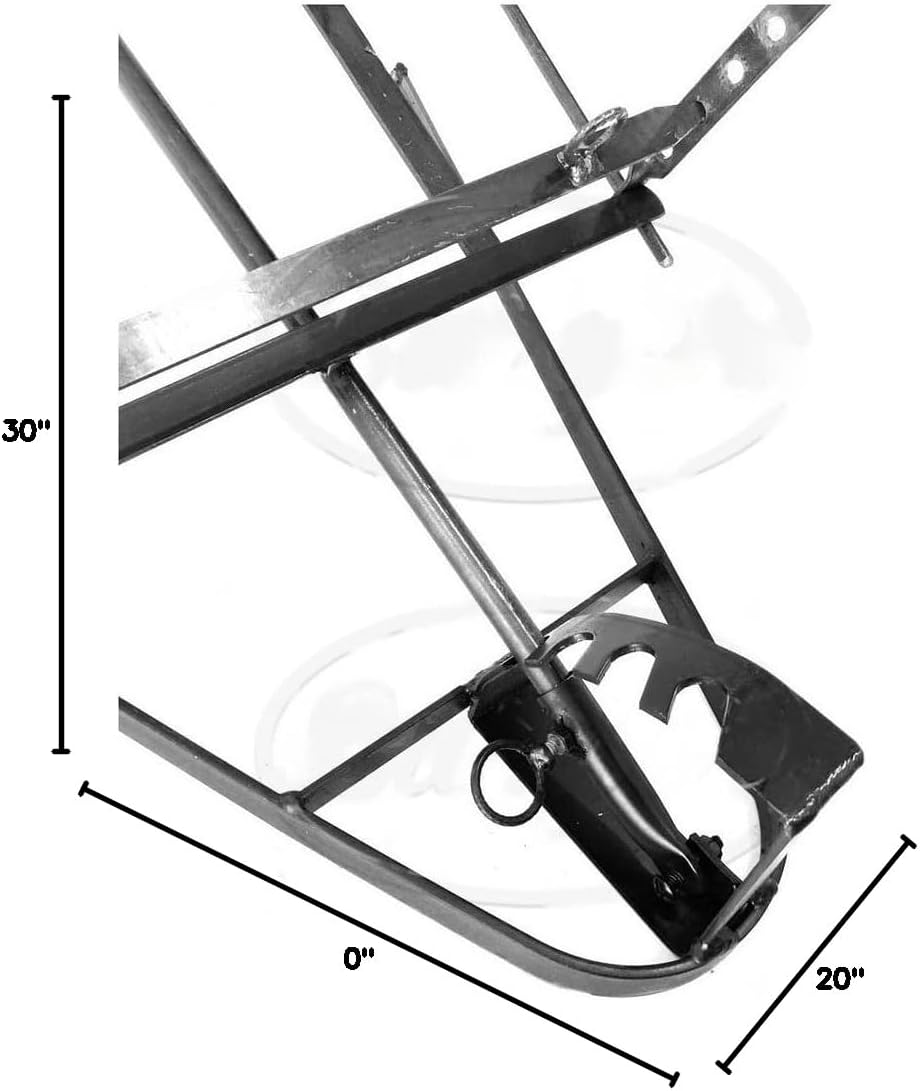 Heavy duty Iron Cross Argentinian asador grill Made in Argentina - Premium Argentine Grill - Parrilla Asado (48 in)