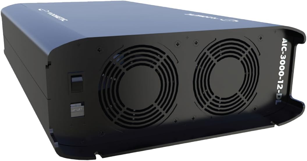 Go Power Advanced Sine Wave Inverter Charger, 3000W Capacity, Dual-Leg (50A) Transfer Switch, High-Frequency Design, PowerTrak™ Line, Compact & Lightweight, Over-the-Air Updates