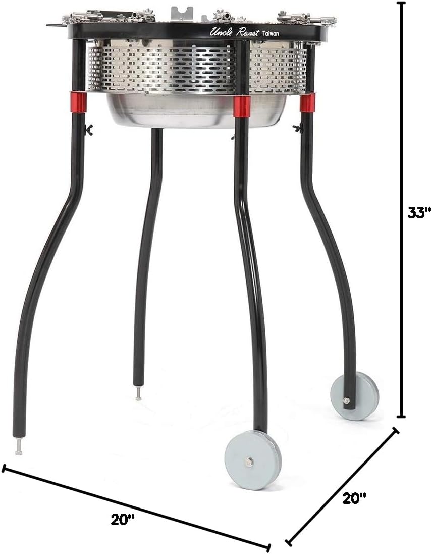Portable Charcoal BBQ Grill &Tool Kits, Stainless Steel, 360-Degree Automatic Rotating for Outdoor Cooking, Camping, Picnic, Patio, Backyard, with Roaster Drum, Grill Net, Forks included