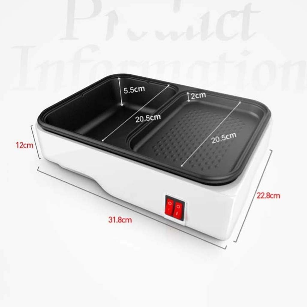 Barbecue Grill Mini Multi-in-one Electric Cooker, Electric Grill Suitable For One Person Kitchen Cooker, Korean Barbecue P Hot Pot, Household Electric Oven Smokeless Elec
