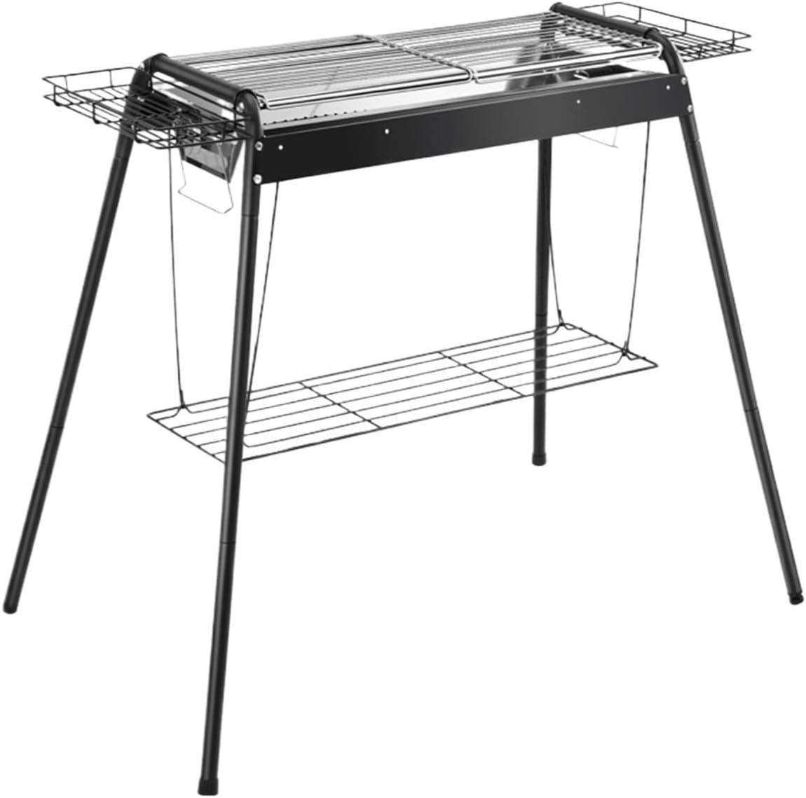 Portable Charcoal Grill Outdoor Barbecue Grill Stainless Steel Folding Charcoal Grill Portable Grill for Camping BBQ Grill for Outdoor