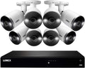 Lorex 4K Security Camera System, Fusion 16-Channel 3TB NVR with 8 Indoor/Outdoor Wired IP POE Metal Smart Deterrence Cameras, Motion Detection