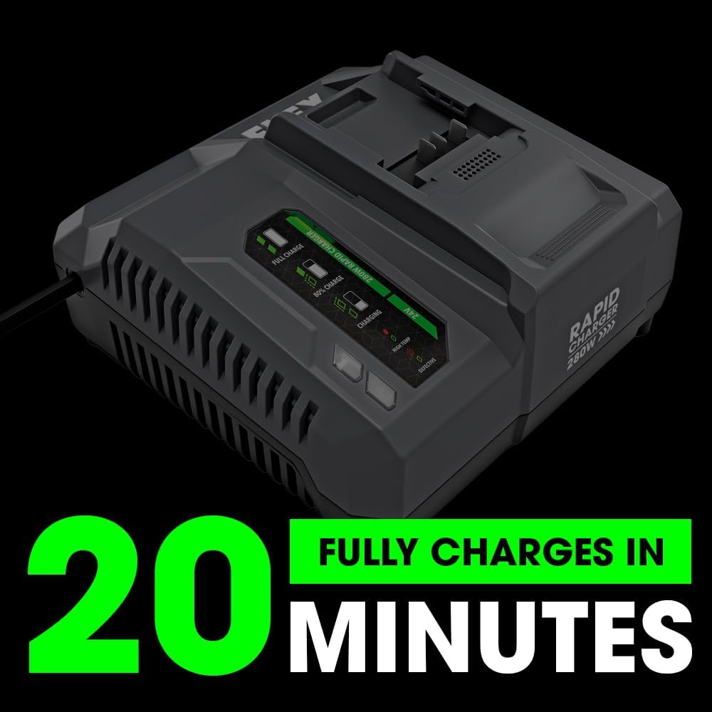 FLEX 24V Stacked Lithium-Ion Starter Kit with 6.0Ah Stacked Lithium Battery and 280W Rapid Charger - FX0421-1H