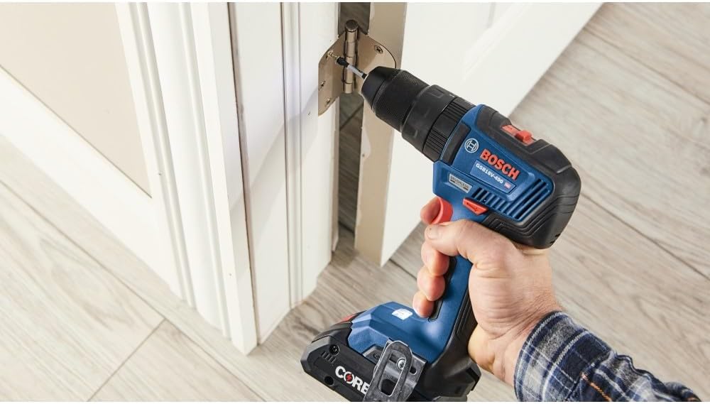 BOSCH GXL18V-497B23 18V Power Tool Combo Kit - 4 Tool Cordless Set with 1/2 In. Hammer Drill/Driver, Two-in-One Impact Driver/Wrench, Circular Saw, Worklight, Batteries & Charger