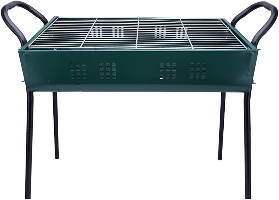 Portable Charcoal Grill Stainless Steel Portable Charcoal Grill BBQ Outdoor Camping Grill Large Travel Grill for Camping Picnic BBQ Grill for Outdoor