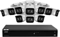 Lorex Fusion 4K Security Camera System w/ 3TB NVR - 16 Channel Wired Home Security System w/ 12 Metal Cameras - Motion Detection, Color Night Vision, Weatherproof Surveillance