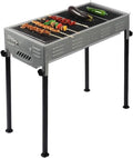 Portable Charcoal Grill Outdoor Household Barbecue Grill Charcoal Stainless Steel Suitable for Garden Beach Party BBQ Grill for Outdoor