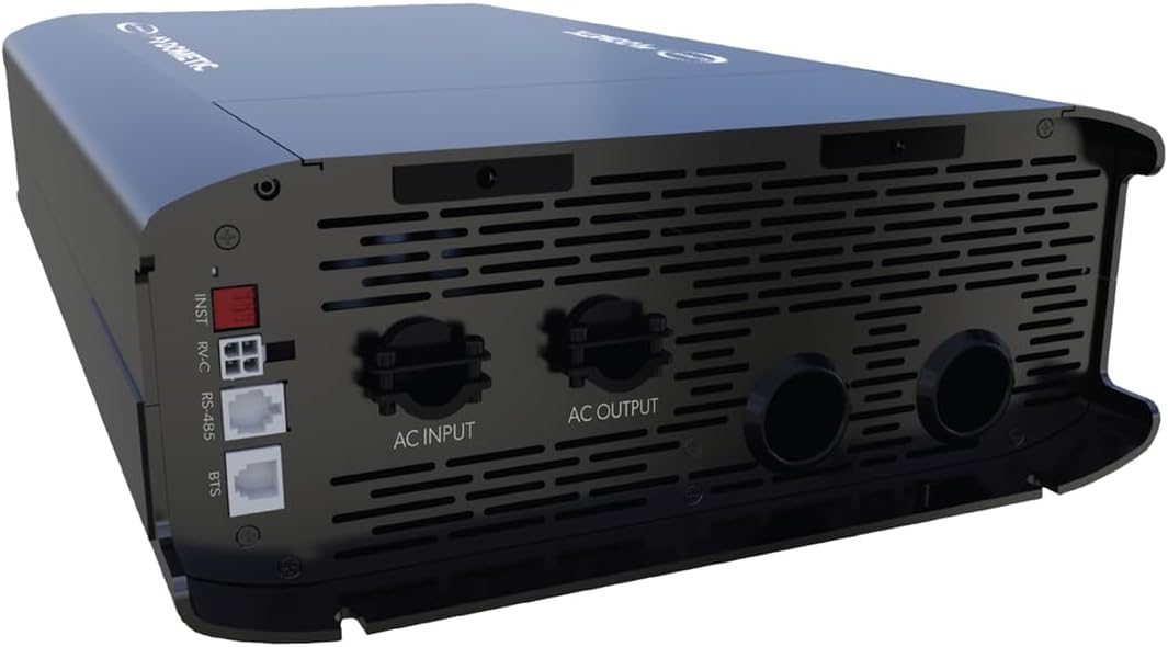 Go Power Advanced Pure Sine Wave Power Inverter, 12V to 110V, 2000W Capacity, Single-Leg (30A) Transfer Switch, High-Frequency Design, Compact & Lightweight, Over-the-Air Updates