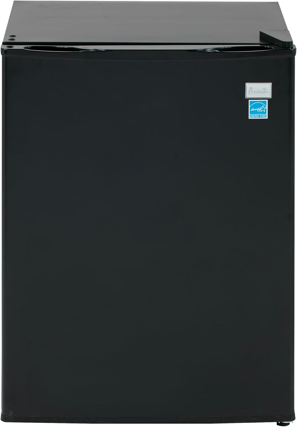 Avanti Mini Fridge Compact Refrigerator for Home Office or Dorm, Features Single Reversible Door Removable Shelves Automatic Defrost and Adjustable Temperature Control, 2.4-Cu.Ft, Black