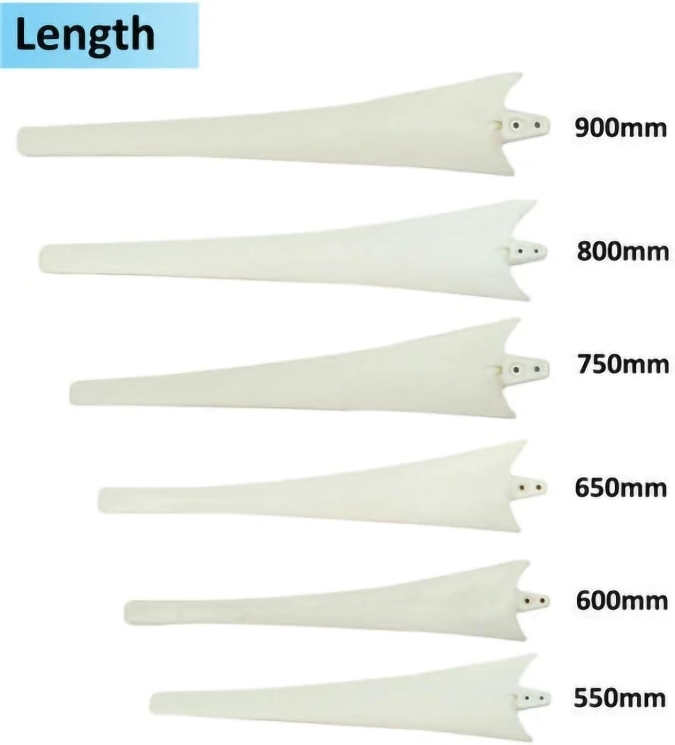 Wind Turbine Generator Blades – Replacement Nylon Fiber Windmill Blades, Delta Wing Design, Power Charging Accessories For Wind Generators(900mm-1 piece)