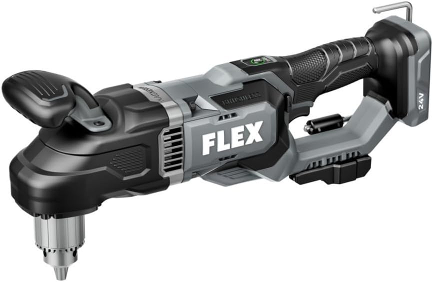 FLEX 24V Brushless Cordless 1/2-Inch 1,680 In-Lbs Torque Compact Right Angle Drill Driver Tool Only, Battery and Charger Not Included - FX1671-Z