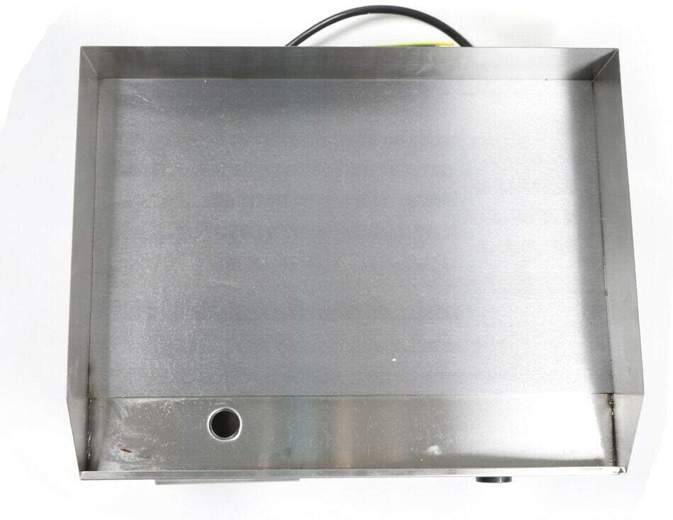 Commercial Electric Griddle 110V 3000W Electric Flat Top Griddle Non-Stick Teppanyaki Grill, 22'' x 14'' Cooking Plate, Stainless Steel Restaurant Electric Countertop Griddle Tabletop Grill