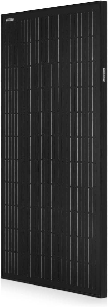 Spartan Power 100 Watt Solar Panel 9 Bus Bar Black Mono Great for RV, Trailer, Camper, Boat, Cabin, Farm, SP-100W (2 Pack)