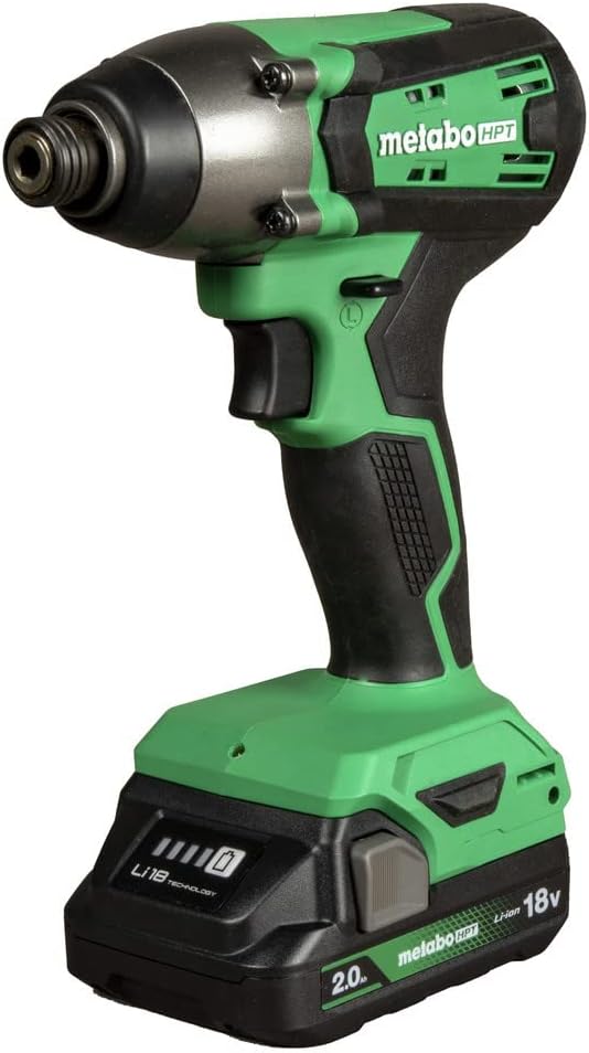 Metabo HPT 18V MultiVolt Cordless Hammer Drill and Impact Driver Combo Kit, Cordless Power Tool Set with 2 Lithium-Ion Batteries and Charger, Lightweight and Ergonomic Design, Carrying Bag, KC18DFX