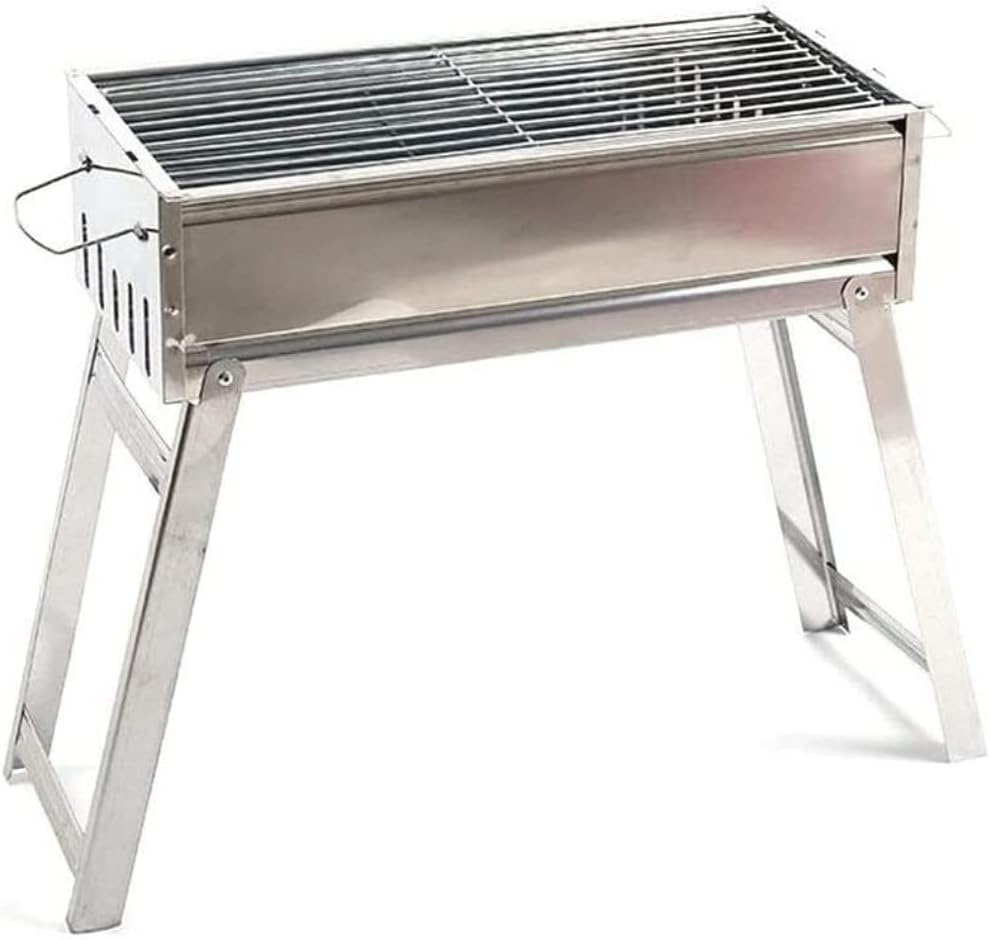 IRYZE Portable Charcoal Grill Home Barbecue Charcoal Barbecue Grill Shelf Outdoor Grill 3-8 People BBQ Utensils BBQ Grill for Outdoor (Size : 48cm)