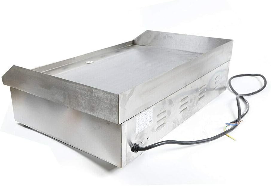 Commercial Electric Griddle 110V 4400W Electric Flat Top Griddle Non-Stick Teppanyaki Grill, 29'' x 16'' Cooking Plate, Stainless Steel Restaurant Electric Countertop Griddle Tabletop Grill