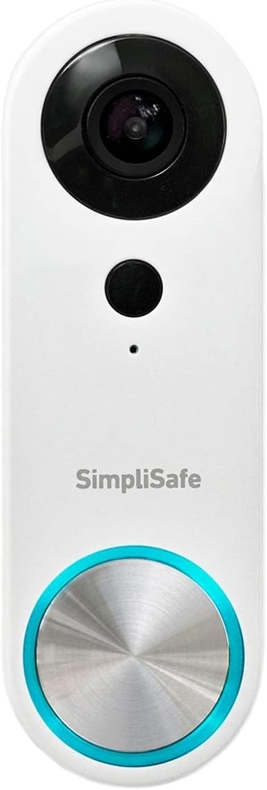 SimpliSafe Wired Doorbell,1080p - Compatible with SimpliSafe Home Security System - Latest Gen