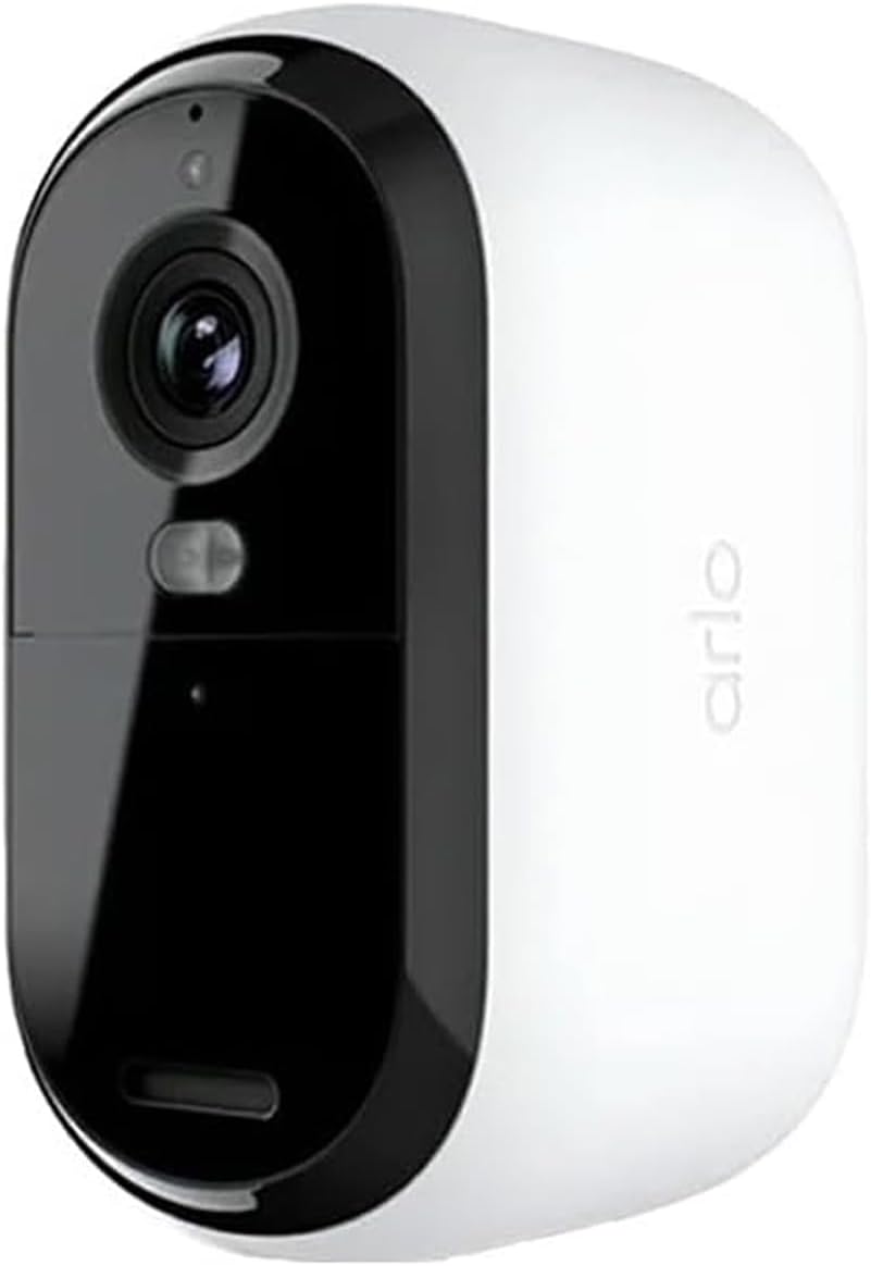 Arlo Essential Spotlight Camera, Wireless Security Camera, Outdoor Camera HD (2nd Gen),1080p Video, Color Night Vision, Direct to WiFi No Hub Needed, Surveillance cam, White