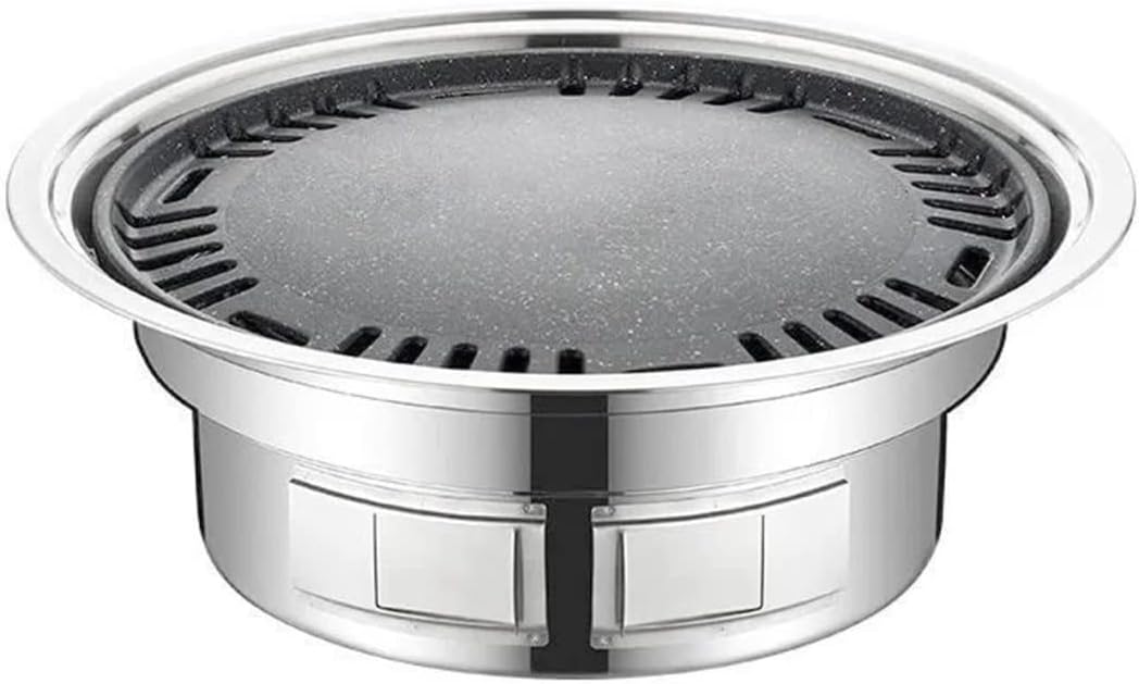IRYZE Portable Charcoal Grill Outdoor BBQ Grill Portable Camping Charcoal Grill Stainless Steel Reusable Grill for Terrace Indoor Outside BBQ Grill for Outdoor (Size : 35x12cm)