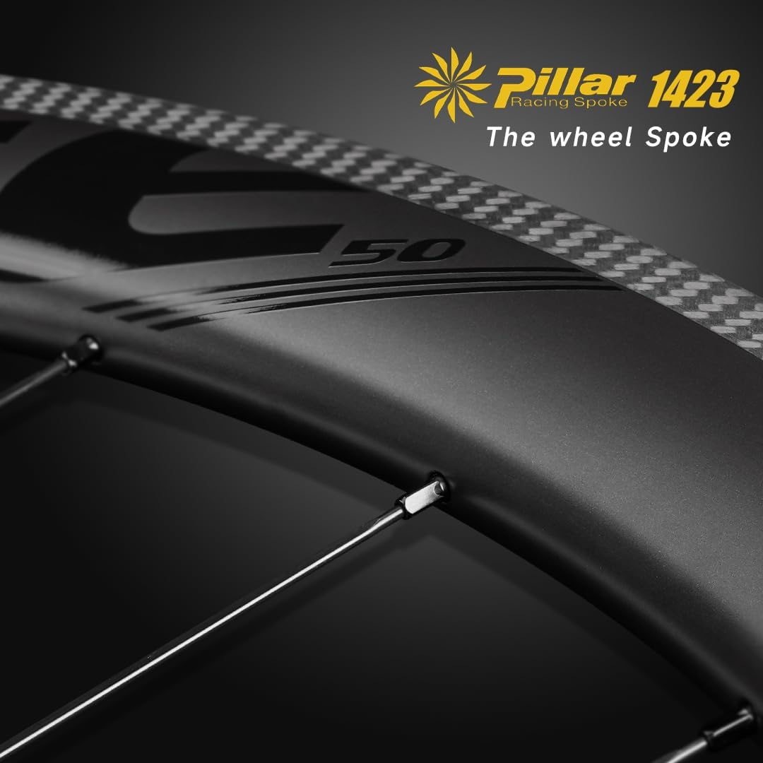 ELITEWHEELS Road Bike Carbon Wheels 700c Clincher 38/50/55/60/82mm Carbon Wheelset Tubeless Ready Cycling Wheel U Shape