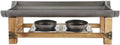 IRYZE Portable Charcoal Grill Charcoal Barbecues Grill Plate with Portable Stove Outdoor Baking Rack for Cooking BBQ Tray Barbecue Plate BBQ Grill for Outdoor (Size : 38cm)