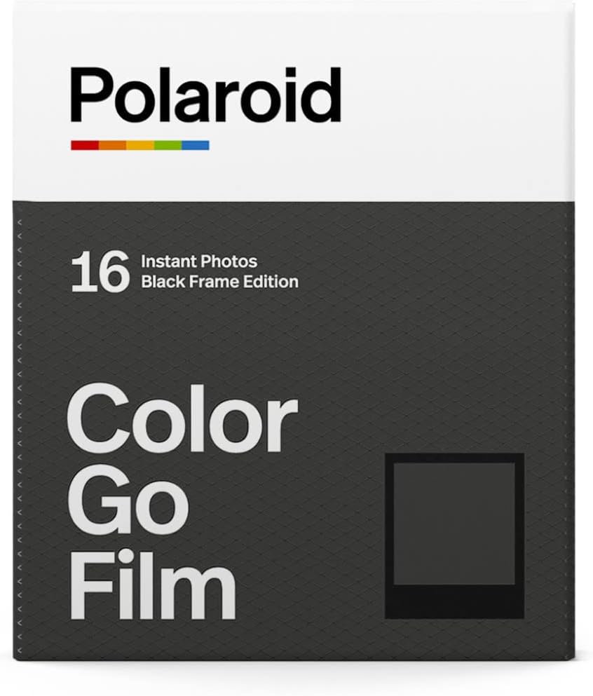 Polaroid Go Color Film Double Pack (Black Frame Edition, 5-Pack) with Storage Box Bundle (6 Items)
