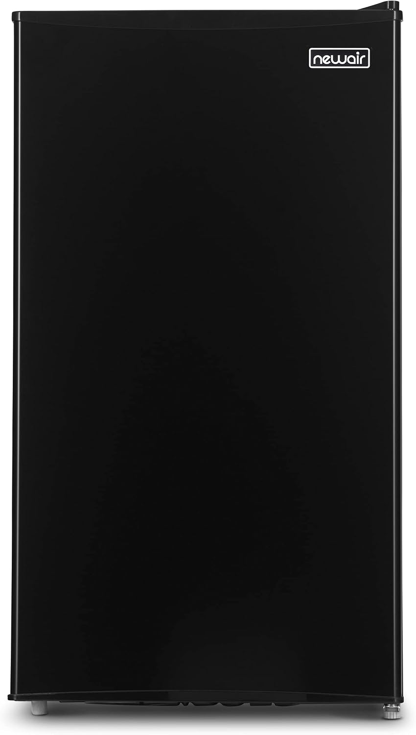 NewAir 3.3 Cu. Ft. Compact Mini Fridge with Chiller Compartment, Energy Star Certified, Single Door Refrigerator, Can Dispenser, Perfect for Dorm Rooms, Bedrooms, Home Offices, and RV Vans
