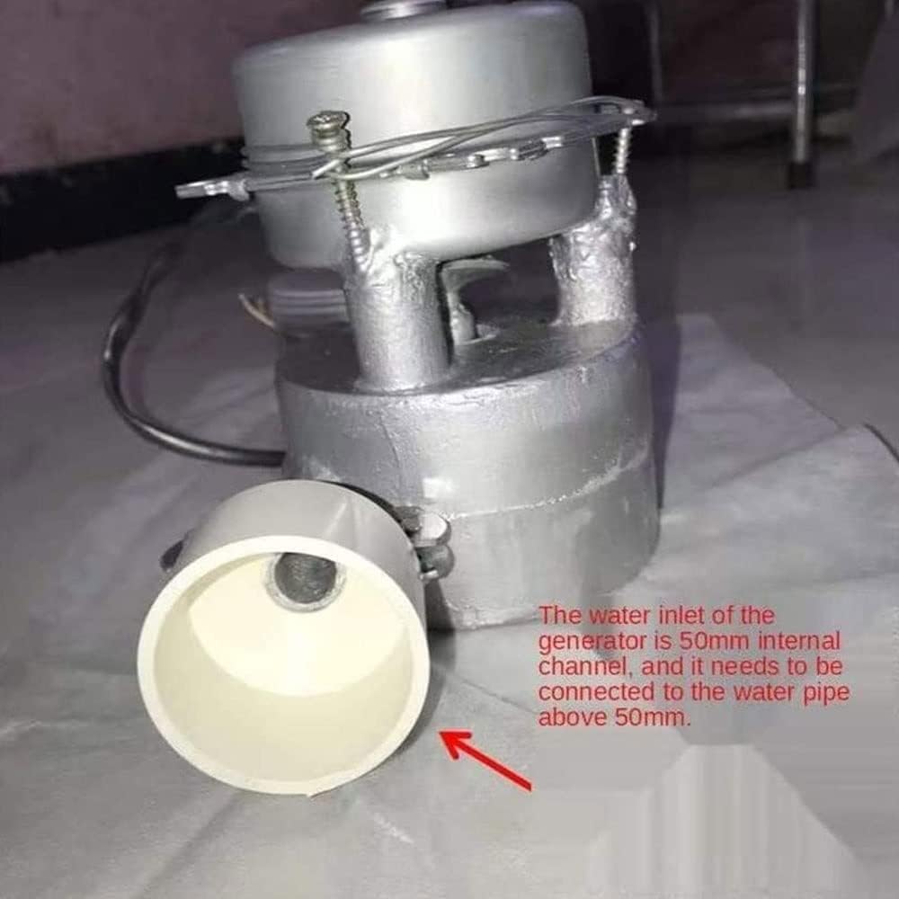 1000W Water Turbine Generator 220V Aluminum Alloy Micro Hydroelectric Generator Outdoor Hydro Power Station Portable Small Generator for Home