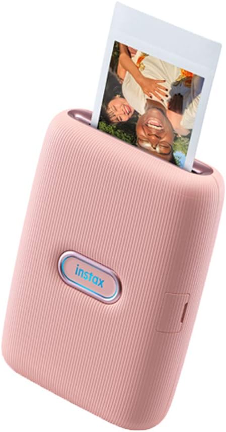 Fujifilm Instax Mini Link2 Smartphone Printer (Soft Pink) Bundle with Fuji Instax Mini Film Pack (40 Sheets)