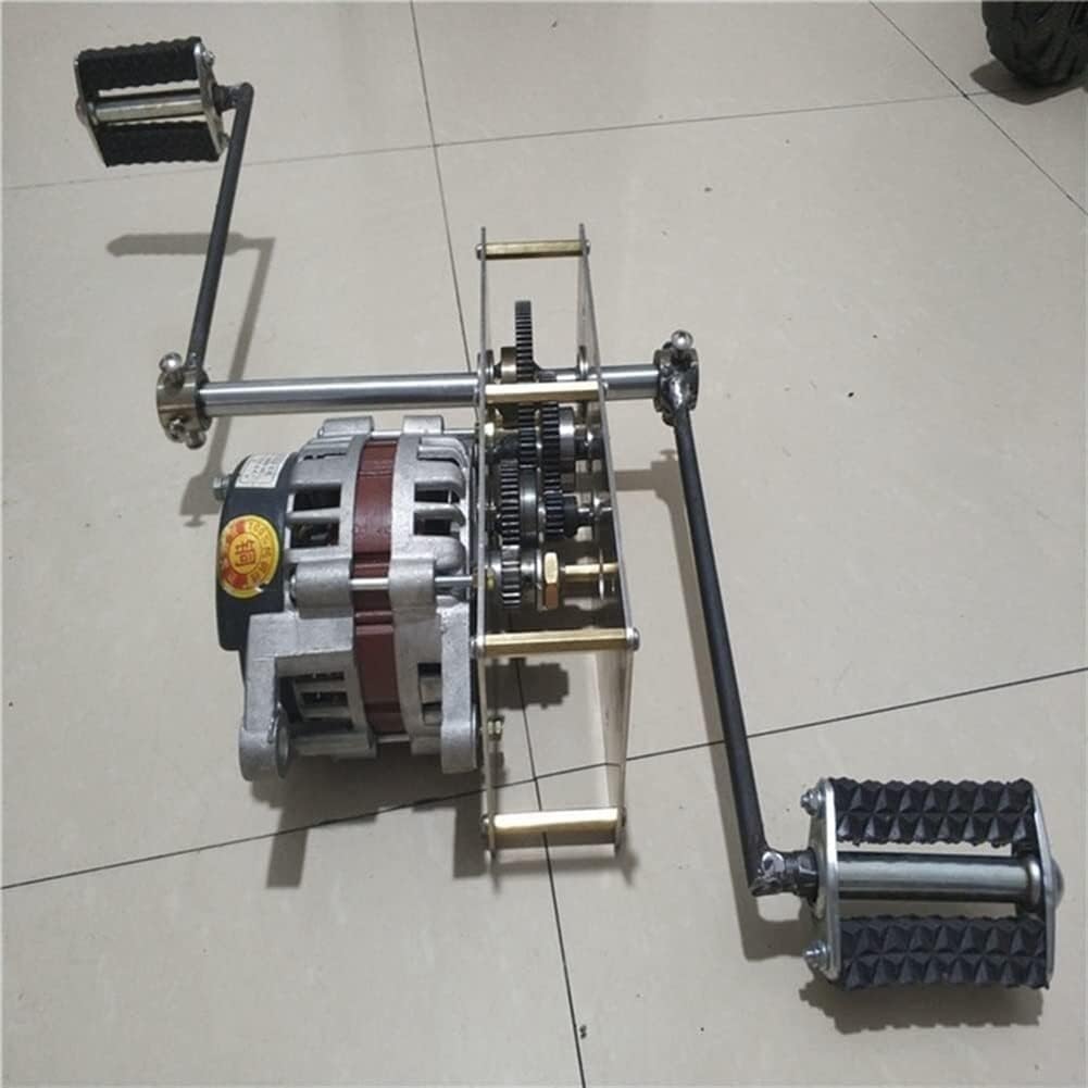 800W/2000W High Power Pedal Generator, AC Permanent Magnet Brushless Generator, DIY Generator with Voltage Stabilizer for Battery Emergency Charging