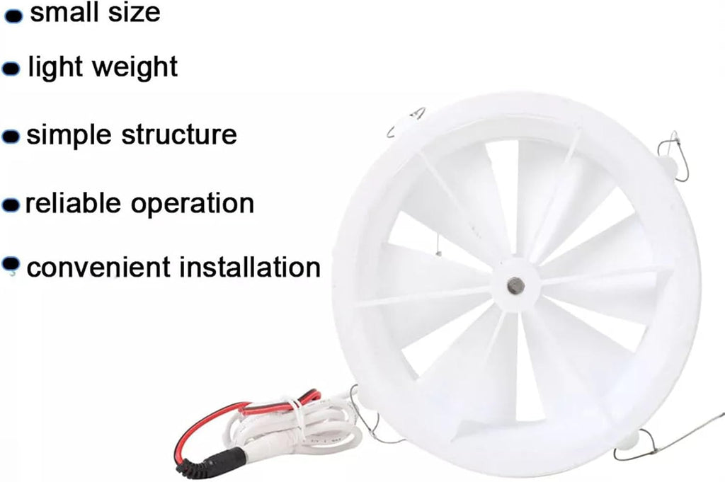25W OLONETO Outdoor Wind & Water Dual-Use Portable Generator USB Charger 12V Six-Leaf Turbo Power For Adventurers