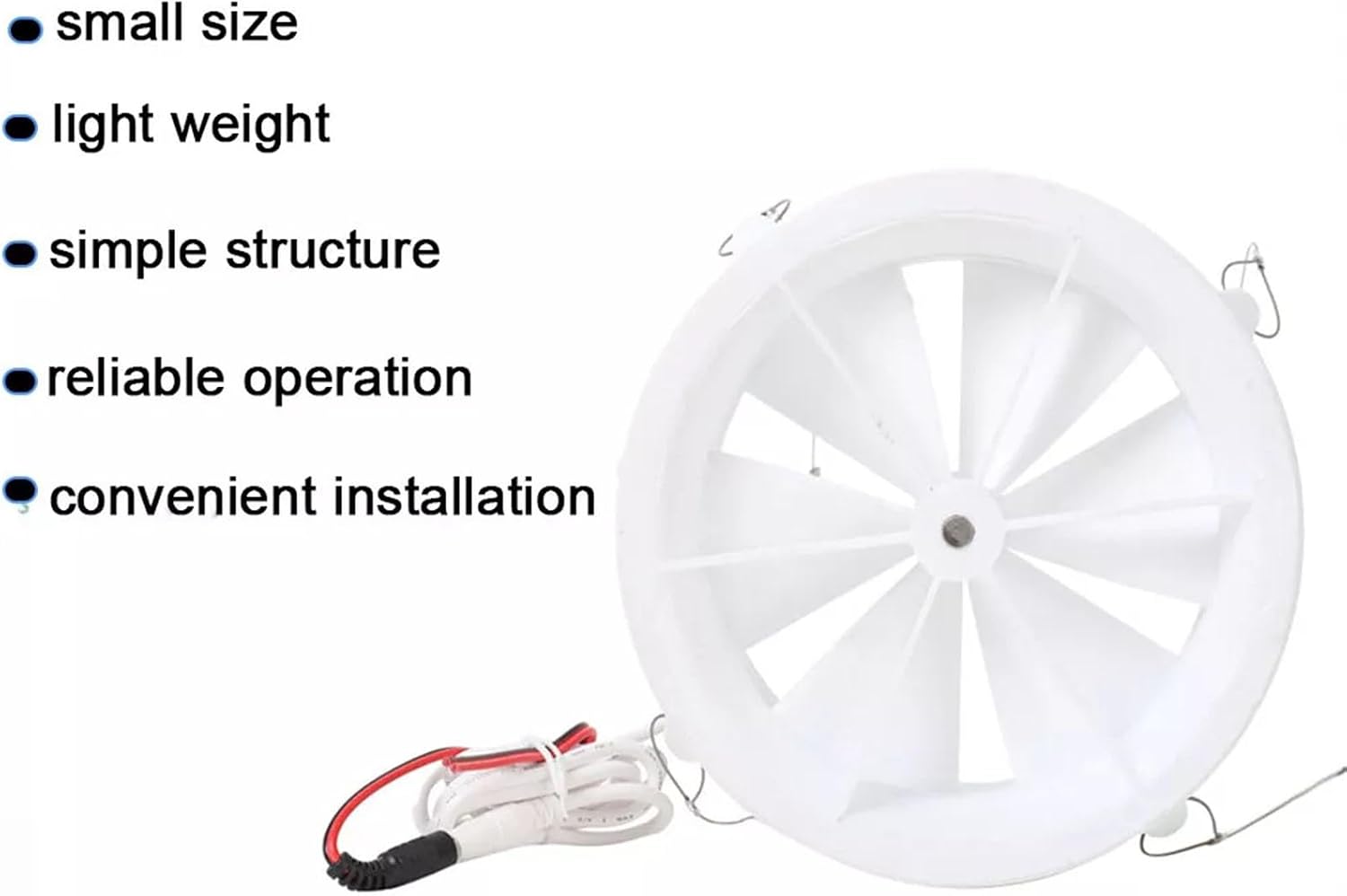 25W OLONETO Outdoor Wind & Water Dual-Use Portable Generator USB Charger 12V Six-Leaf Turbo Power For Adventurers