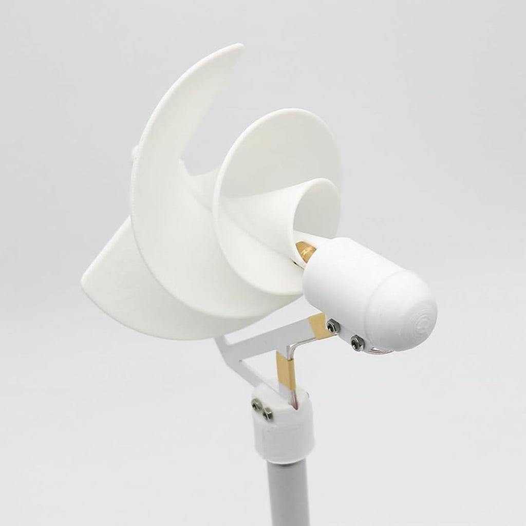 10W Micro Spiral Wind Turbine Generator, High-Efficiency DIY Breeze-Start Helical Generation Model Vertical Axis Wind Turbine Generator Model Permanent Magnet Power Model(5PCs)
