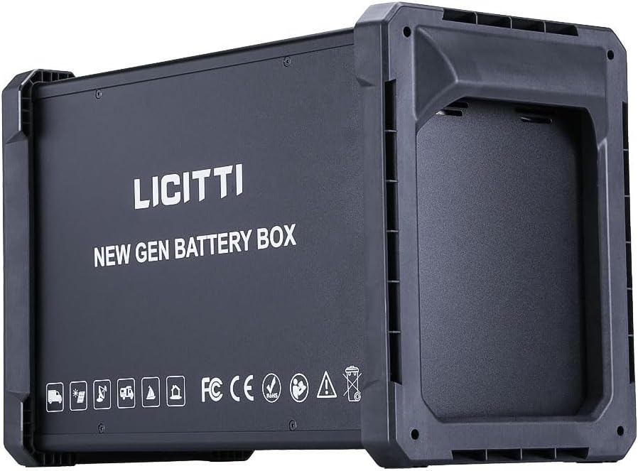 Licitti 2000W AC Aluminum Power Station Hub with Pure Sine Wave Inverter - DIY Portable Energy System for Home, Outdoor & Marine