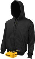 DEWALT DCHJ067B-M 20V/12V MAX Bare Hooded Heated Jacket, Black, Medium