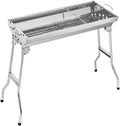 IRYZE Portable Charcoal Grill Stainless Steel Small Portable Folding Charcoal BBQ Grill with Non-Slip Feet Large Charcoal Grill for Outdoor Camping BBQ Grill for Outdoor