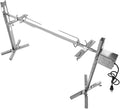 Electric Automatic Grill, MAX 60kg 53' Stainless Steel Rotisserie Spit Roaster Rod, Rotate BBQ Set, for Roast Pig, Lamb, Turkey, Chicken, Beef Outdoor Party Campfire