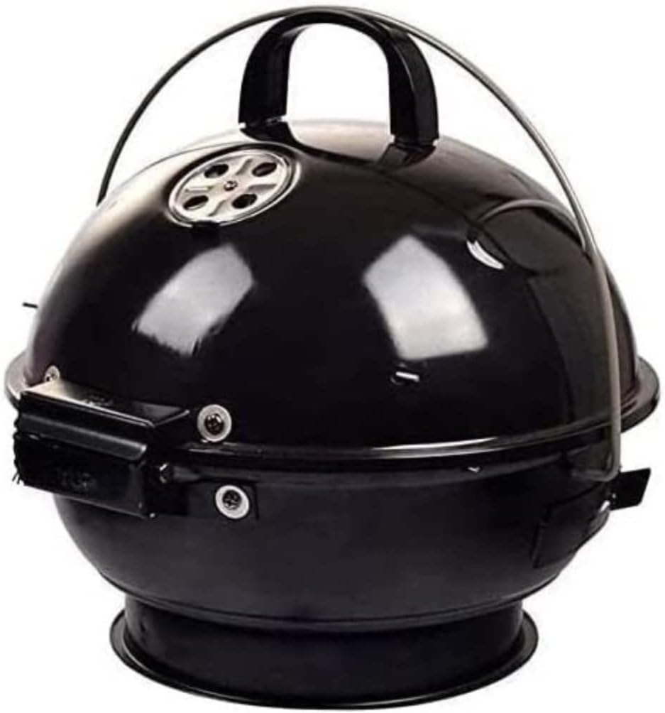 Portable Charcoal Grill Portable Round Charcoal Grill with Plated Steel Grates Stainless Steel Outdoor Folding Barbecue Grill Tools BBQ Grill for Outdoor