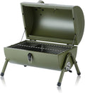 Portable Charcoal Grill Portable Outdoor Barbecue Home BBQ Accessories Barbecue Grill Outdoor Travel Barbecue Tools BBQ Grill for Outdoor(Green)