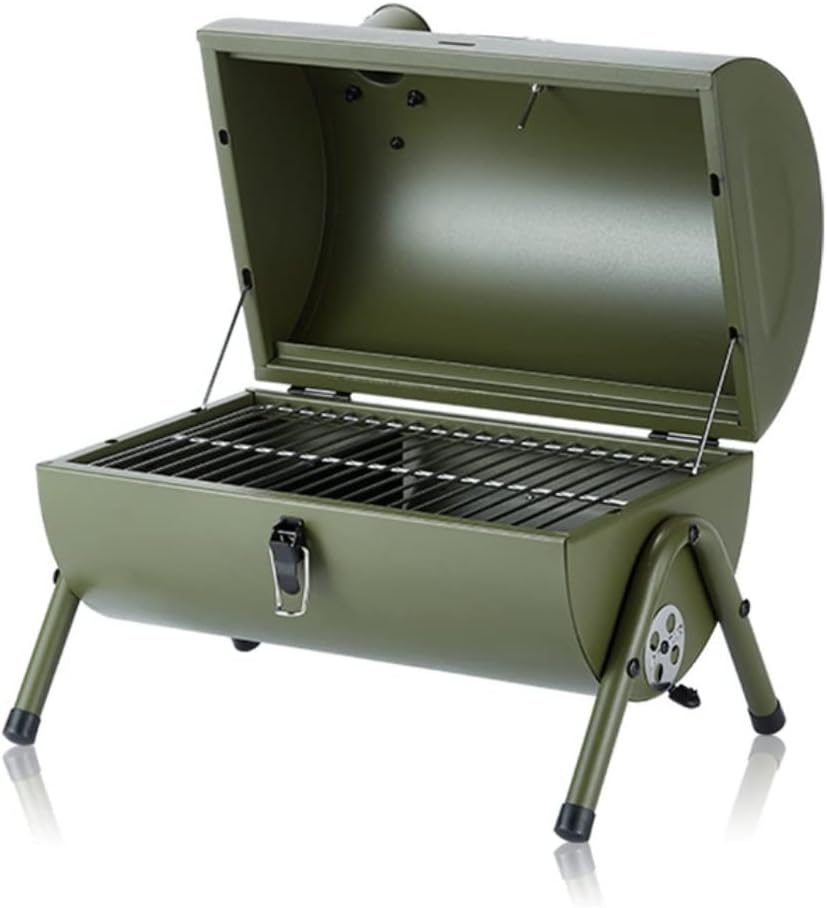 Portable Charcoal Grill Portable Outdoor Barbecue Home BBQ Accessories Barbecue Grill Outdoor Travel Barbecue Tools BBQ Grill for Outdoor(Green)