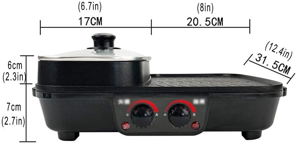 Barbecue Grill Multifunction grill Smokeless Indoor Table Electric Grill Korean Style Barbecue Non-Stick Griddle Plate 1500W