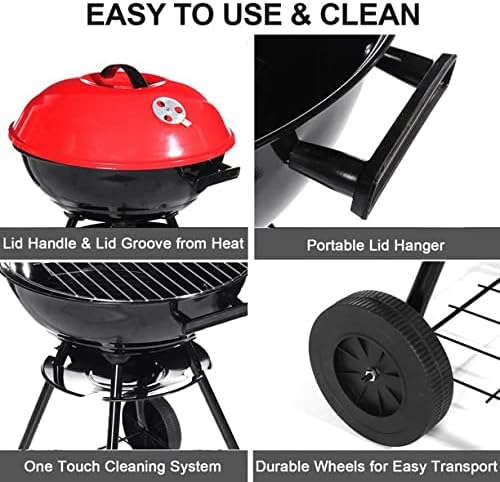 Charcoal Grills, Red