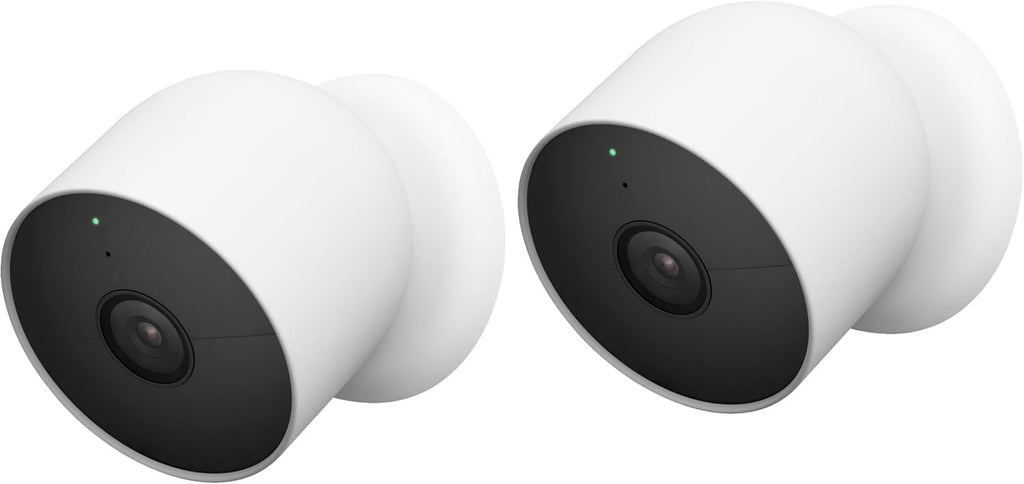 Google Nest Cam Outdoor or Indoor, Battery Wireless Camera - 2nd Gen (Two Cameras - Wire Free)