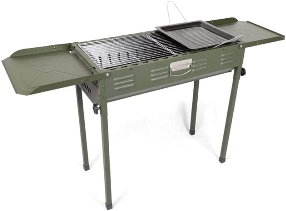 Portable Charcoal Grill Portable BBQ Grill Thickened Large Barbecue Grill Home BBQ Barbecue Outdoor Charcoal Grill for 5 People BBQ Grill for Outdoor