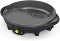 BBQ Smokeless Grill Portable Electric Grill, Electric Hot Pot Pot Home Multi-function Korean Smokeless Non-stick Pan Large Capacity Non-stick Baking A Pot Barbecue 2-4 People,Household Nonstick Electr